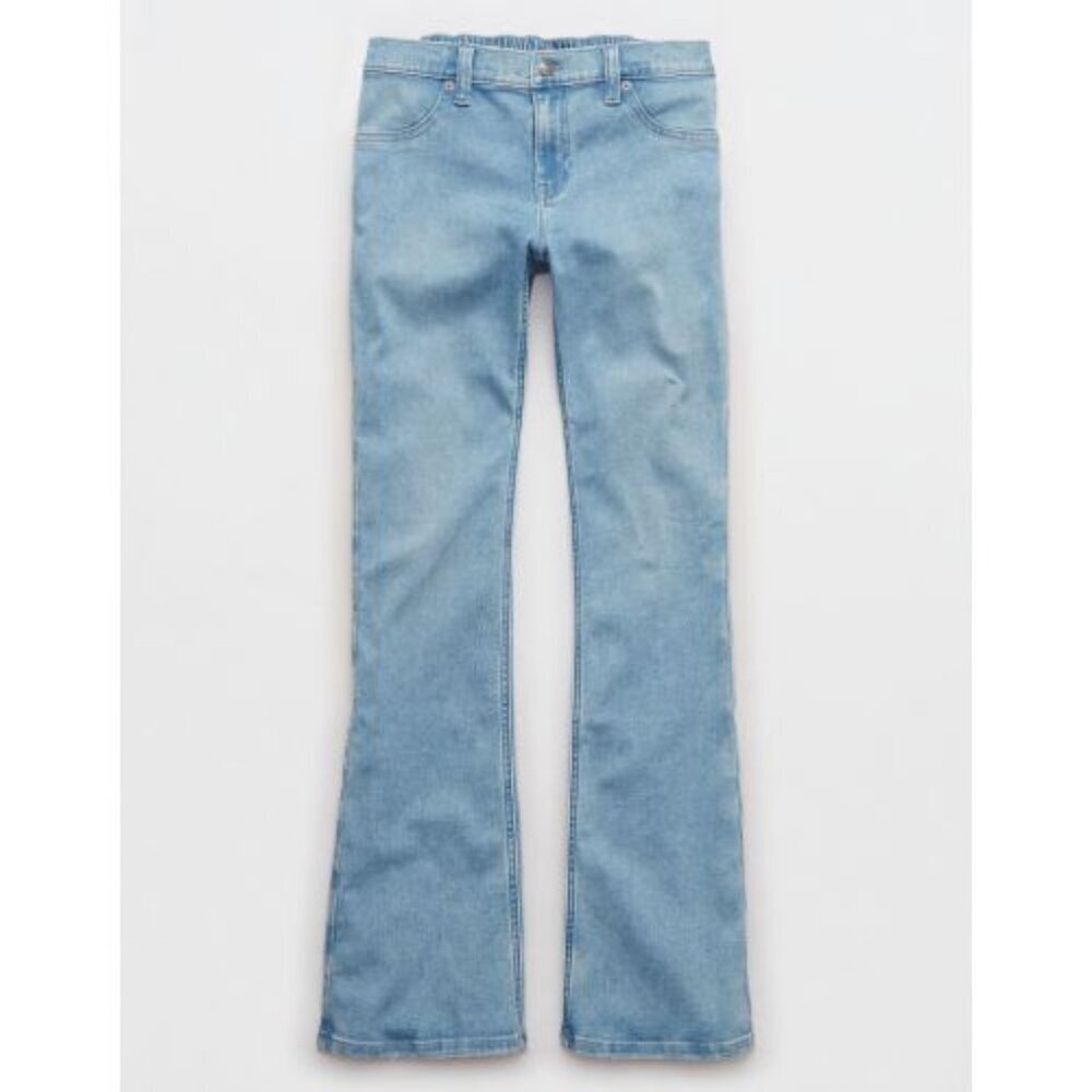 Aerie Women's Blue Denim Baby Flare Jeans Size XS 54273